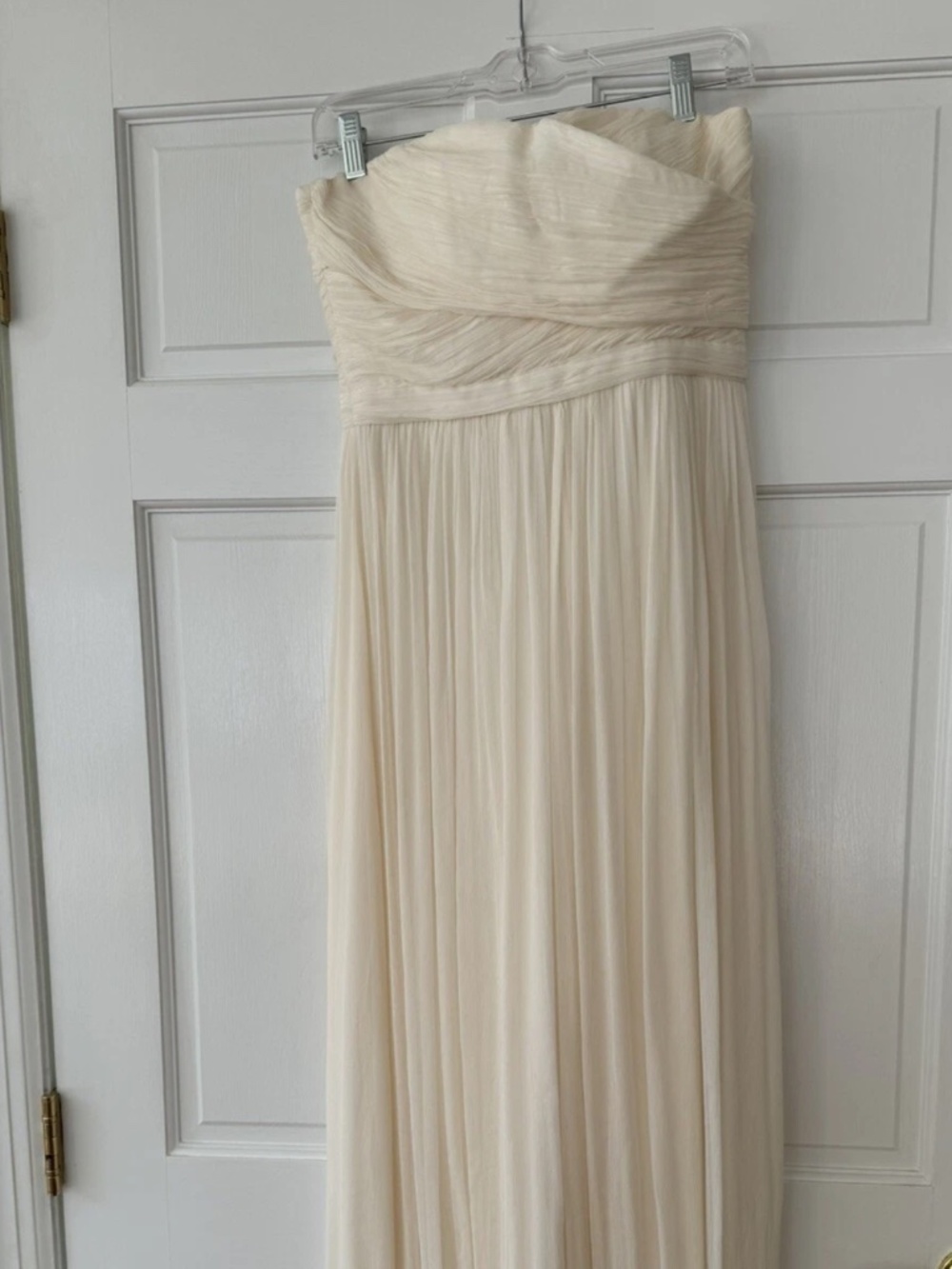 J.CREW ARABELLE STRAPLESS GRADUATION WEDDING GOWN DRESS IVORY SIZE 4